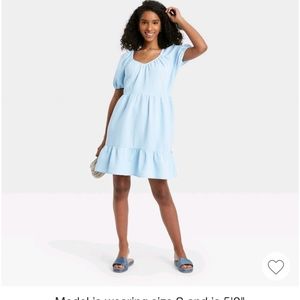 Blue universal thread babydoll dress